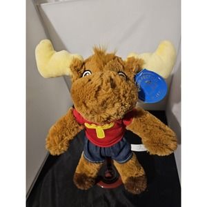 VTG 1992 Tommy Moose Plush Purr-fection MJC 13" Stuffed Animal Toy F1
